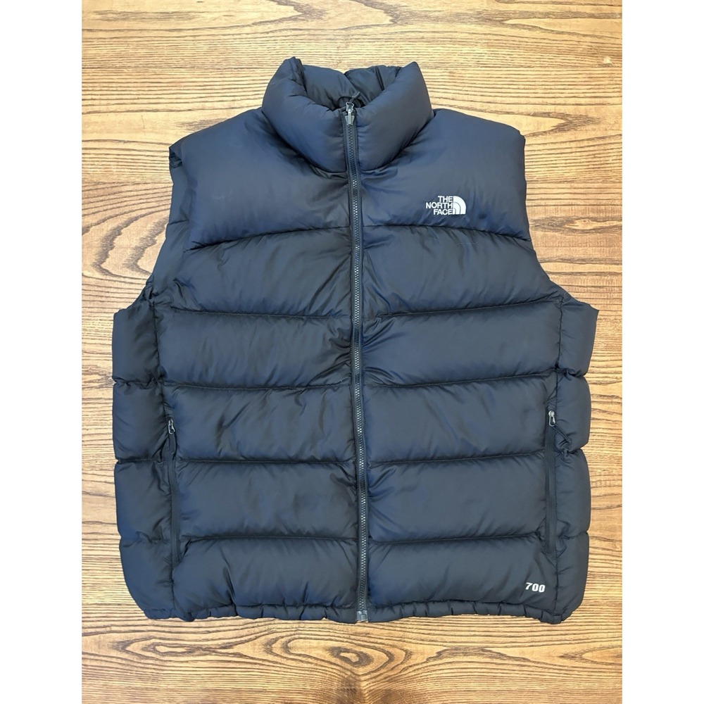 The North Face Men's 2XL Black Nuptse 700 Fill Goose Down Puffer Vest
